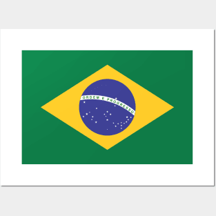 Brasil flag Posters and Art